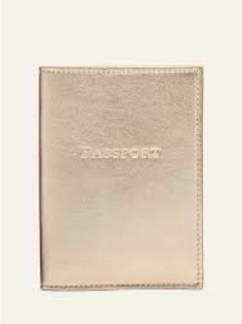 COACH Smooth Leather Gold  Passport Cover Passport Holder